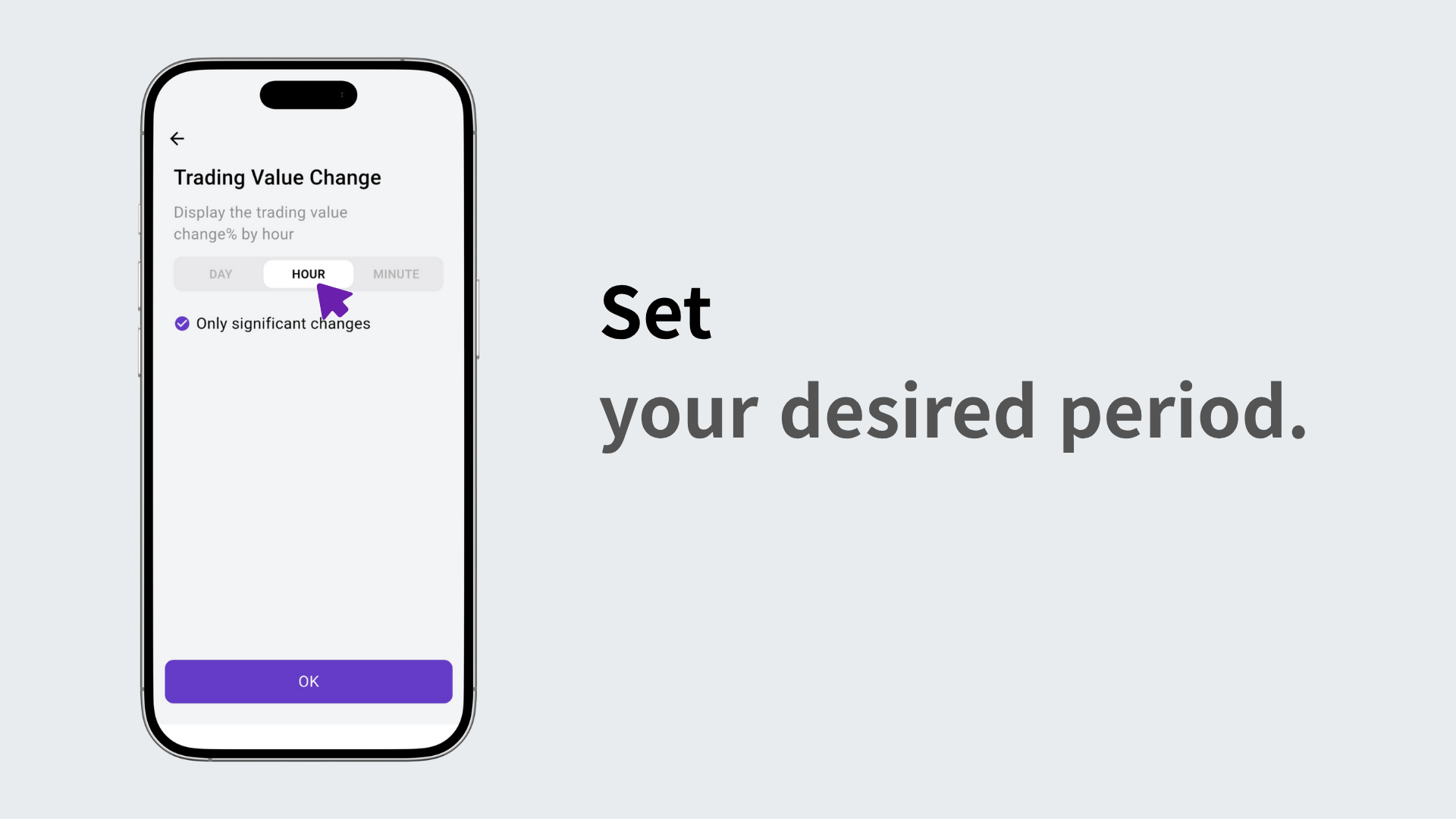 Selecting time interval options in the Advanced Settings tab