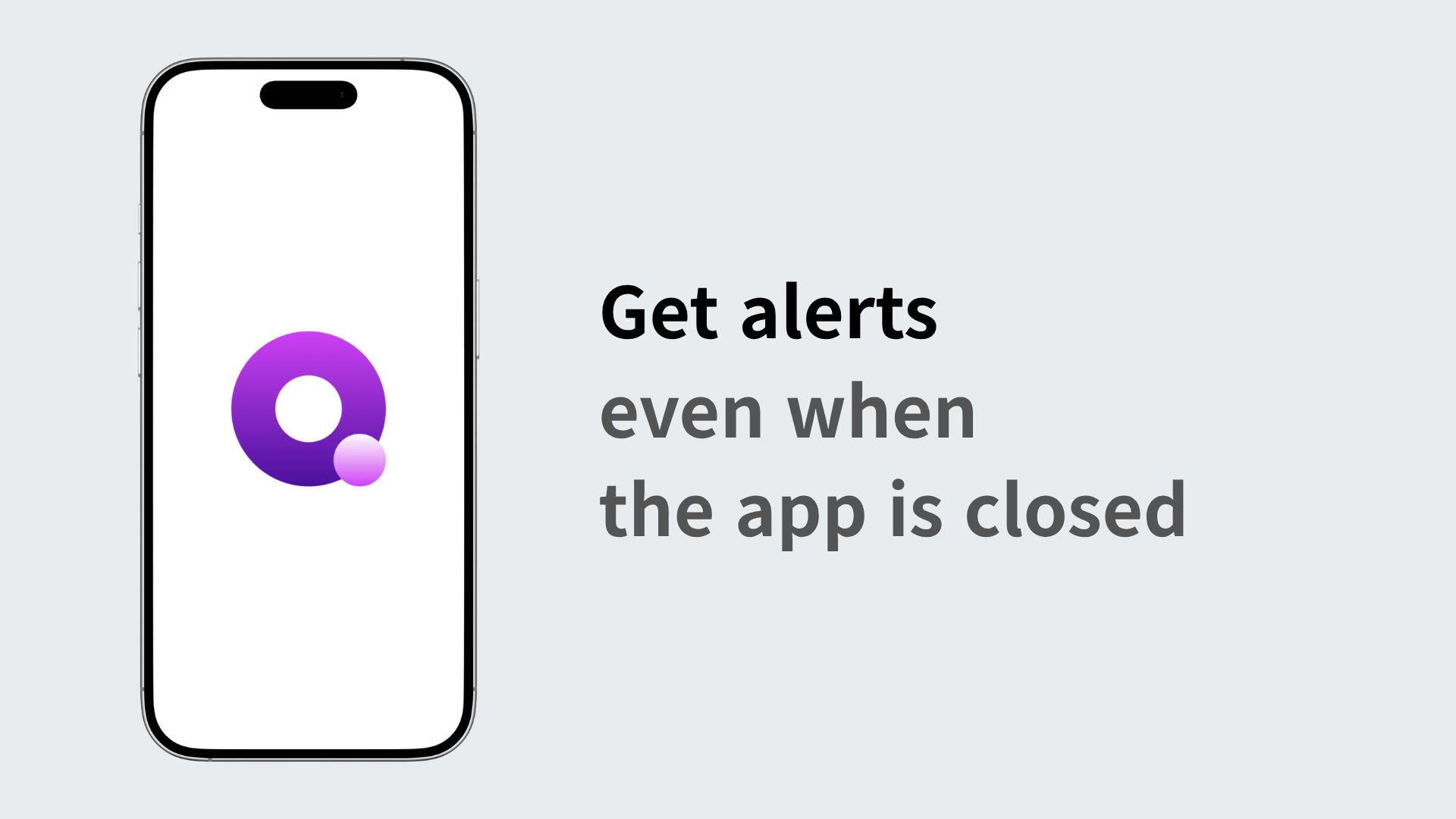 Receiving alerts for coins that meet conditions even when the app is closed